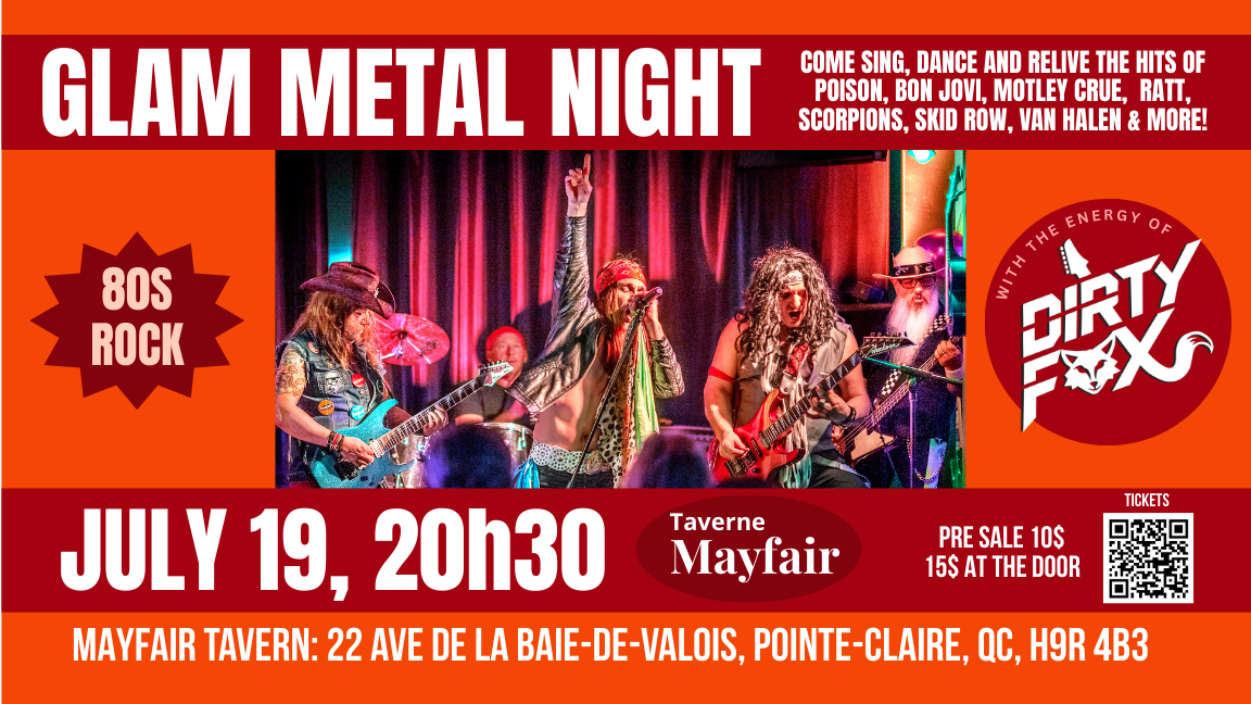 GLAM METAL NIGHT at MAYFAIR tavern
